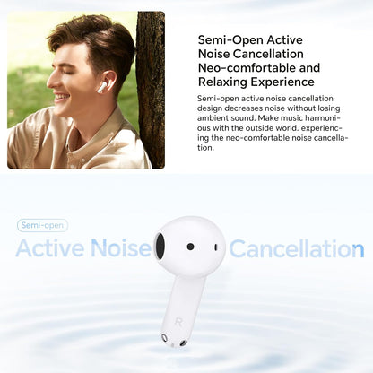 Handsfree Bluetooth Honor Choice X7e, TWS, ANC, Branco 5504ABHF