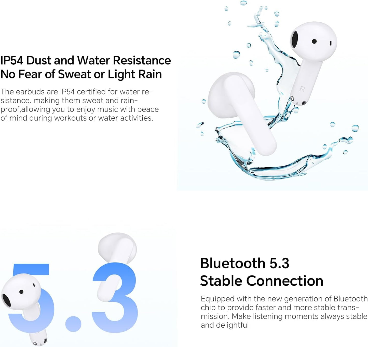 Handsfree Bluetooth Honor Choice X7e, TWS, ANC, Branco 5504ABHF