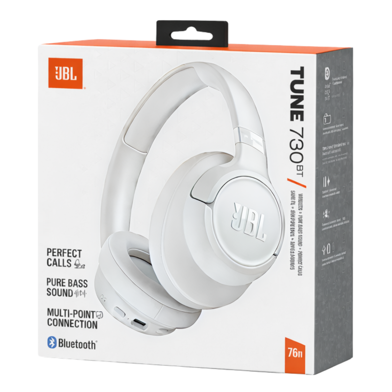 Handsfree Bluetooth JBL Tune 730BT, MultiPoint, A2DP, Branco JBLT730BTWHT