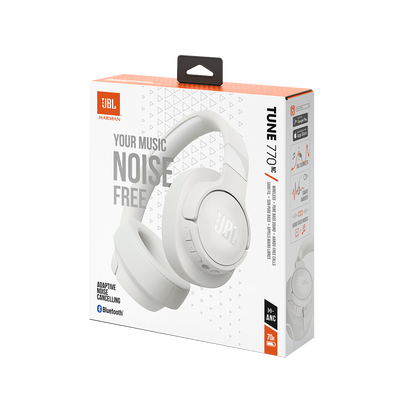 Handsfree Bluetooth JBL Tune 770NC, MultiPoint, A2DP, ANC, Branco JBLT770NCWHT