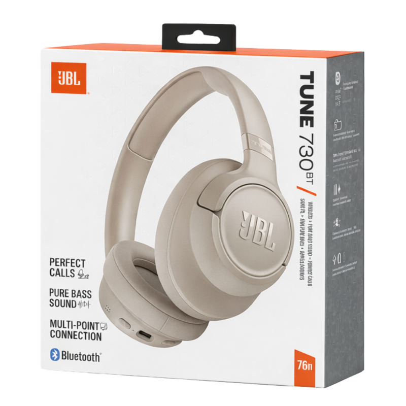 Handsfree Bluetooth JBL Tune 730BT, MultiPoint, A2DP, Bege JBLT730BTBEG