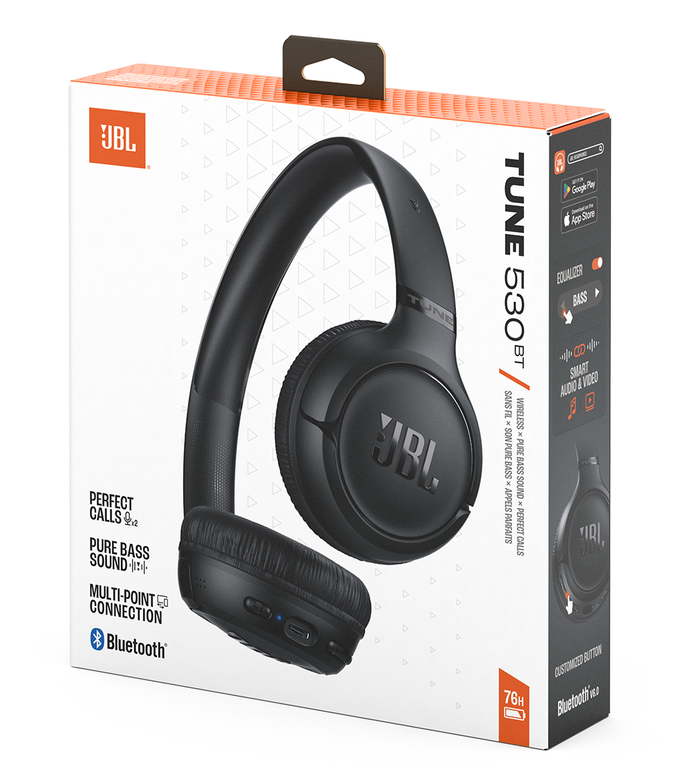 JBL Tune 530BT Bluetooth Handsfree, MultiPoint, A2DP, Black