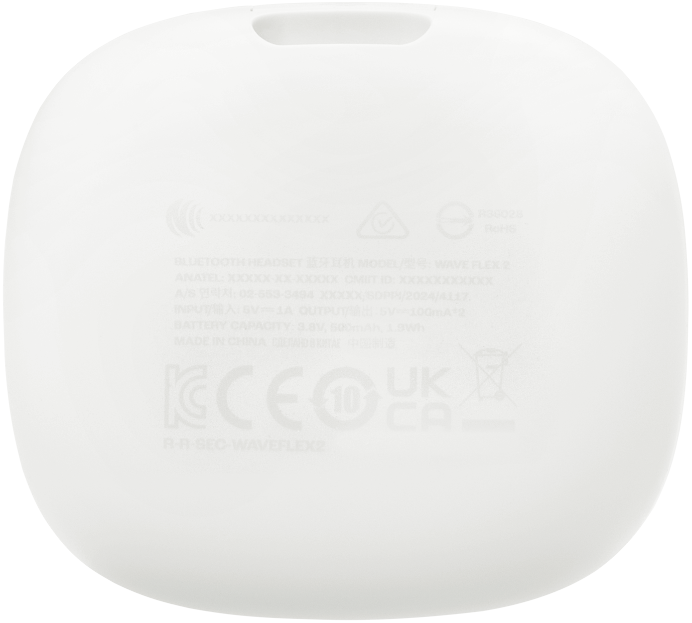 Handsfree Bluetooth JBL Wave Flex 2, TWS, ANC, MultiPoint, Branco JBLWFLEX2WHT