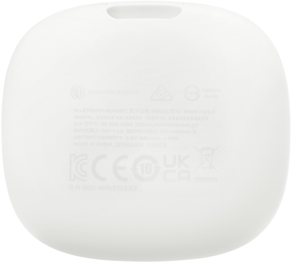 Handsfree Bluetooth JBL Wave Flex 2, TWS, ANC, MultiPoint, Branco JBLWFLEX2WHT