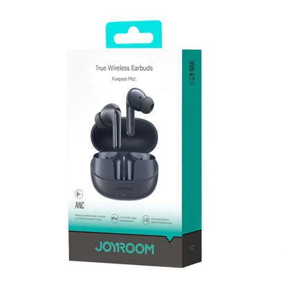 Handsfree Bluetooth Joyroom Funpods JR-FN2, TWS, ANC, Preto