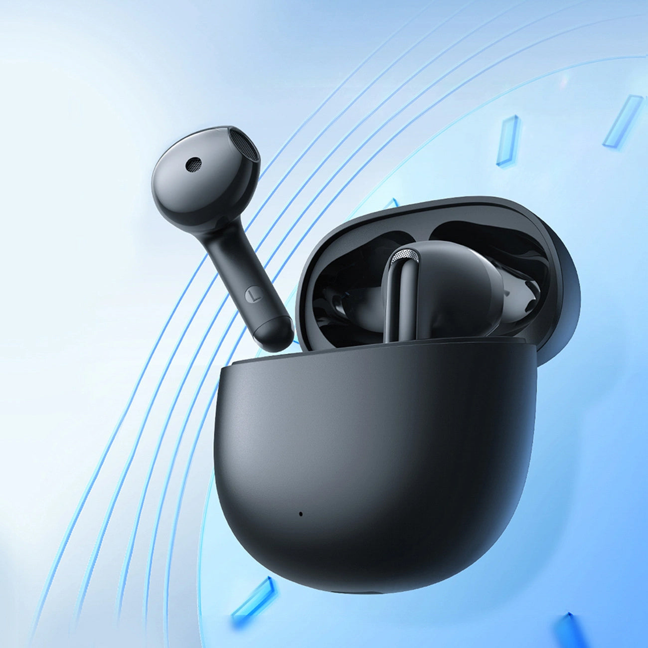 Auriculares Bluetooth Joyroom Funpods JR-FB1 Nova Versão, TWS, Preto