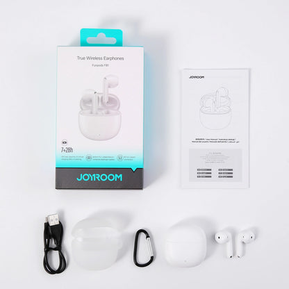 Auriculares Bluetooth Joyroom Funpods JR-FB1 Nova Versão, TWS, Branco