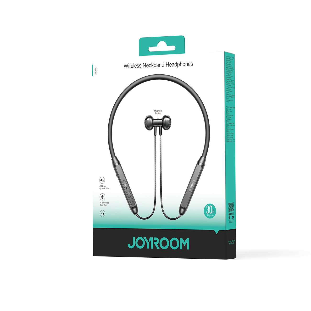 Auricular Bluetooth Joyroom JR-D8, A2DP, Preto