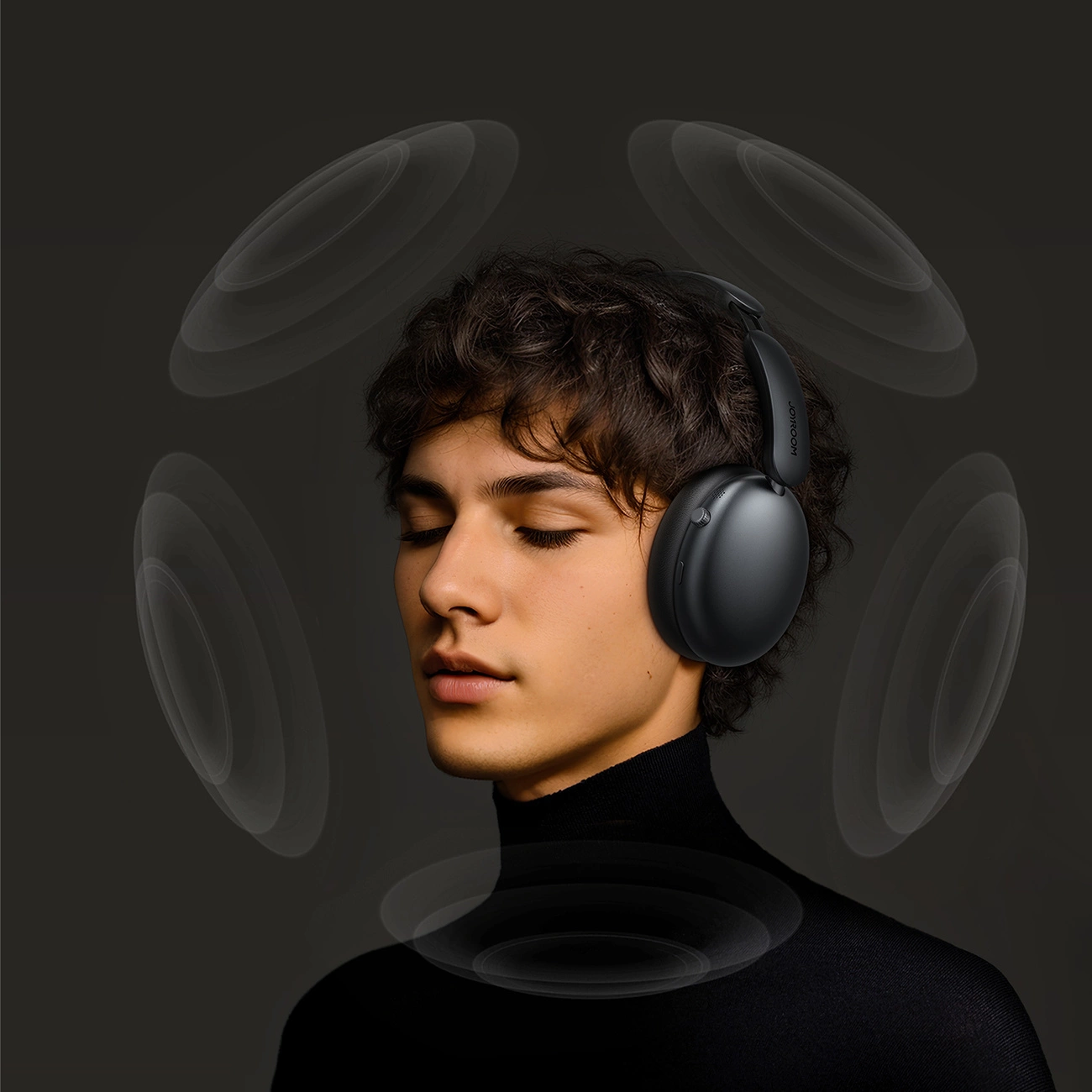 Bluetooth Handsfree Joyroom JR-JH1, A2DP, ANC, Black