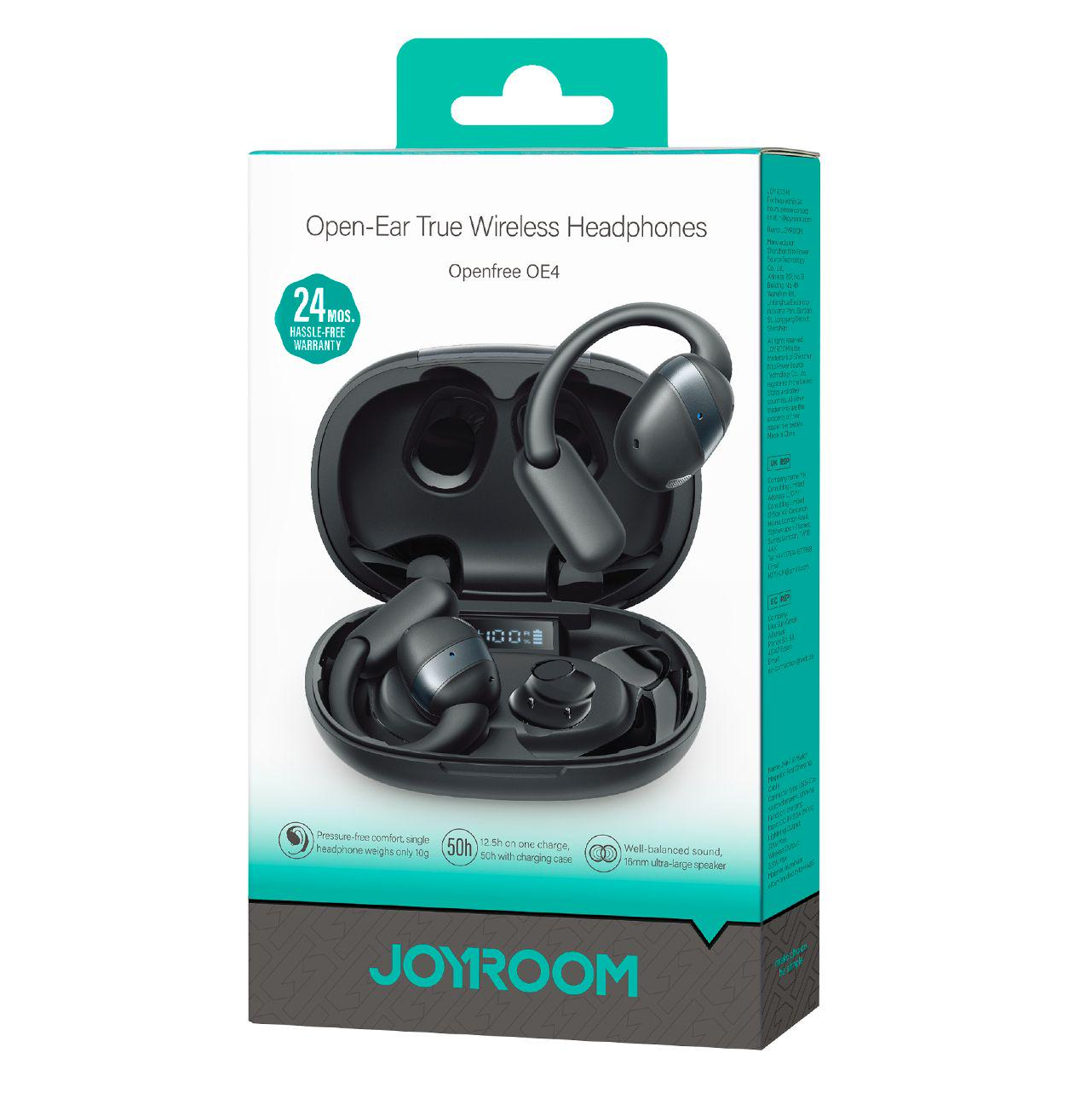 Handsfree Bluetooth Joyroom Open Ear JR-OE4, TWS, Preto