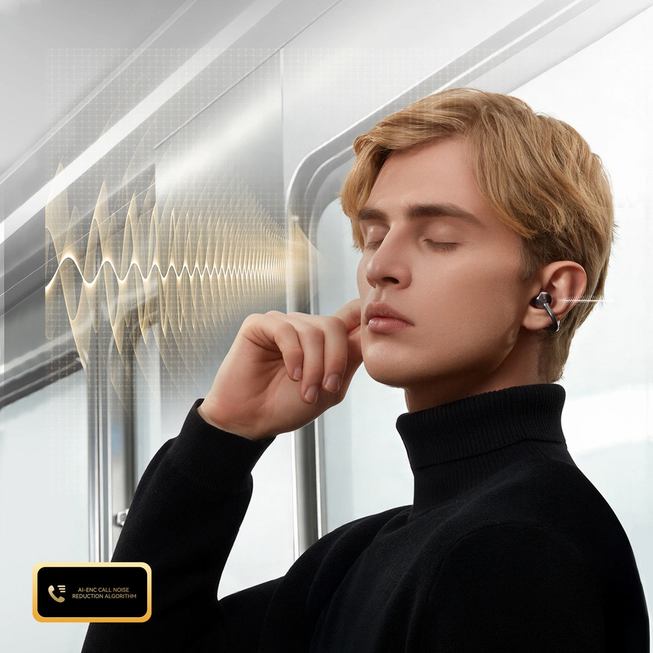 Handsfree Bluetooth Joyroom Openfree JR-OE3, TWS, Prateado
