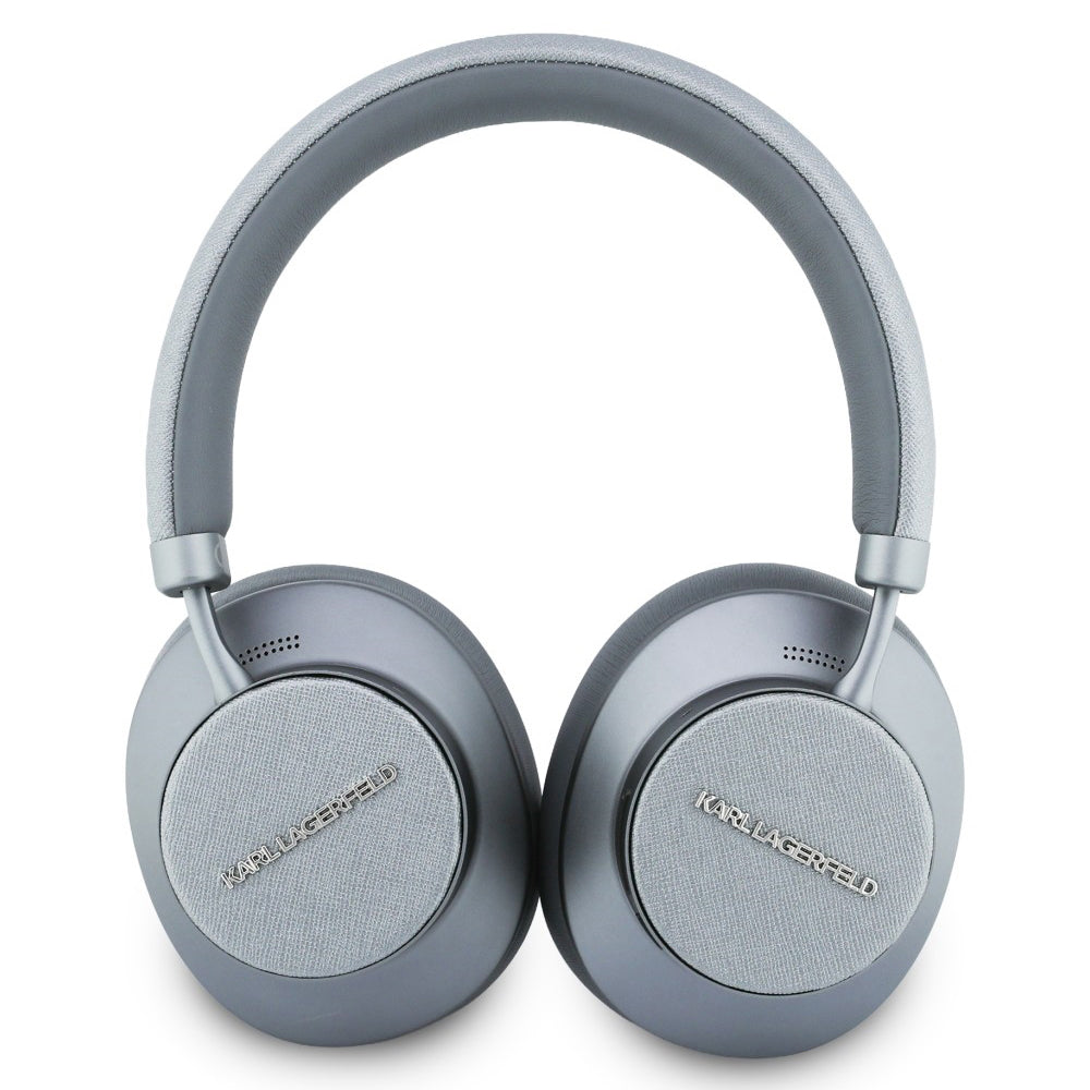 Handsfree Bluetooth Karl Lagerfeld Saffiano Elongated, A2DP, ANC, Cinzento