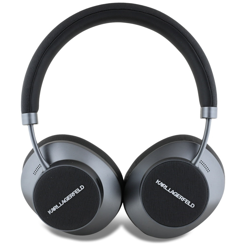 Handsfree Bluetooth Karl Lagerfeld Saffiano Elongated, A2DP, ANC, Preto