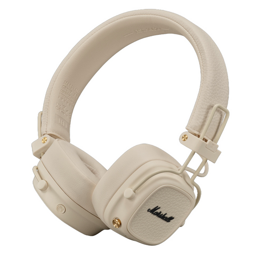 Handsfree Bluetooth Marshall Major V, A2DP, Creme, Recondicionado