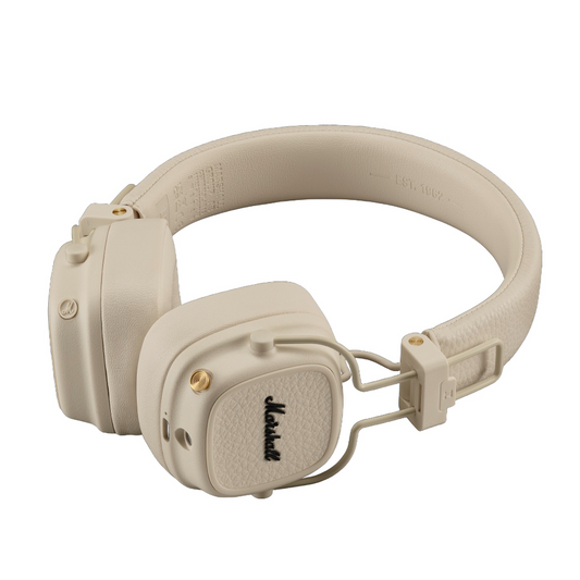 Handsfree Bluetooth Marshall Major V, A2DP, Creme, Recondicionado