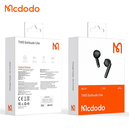 Handsfree Bluetooth McDodo HP-8031 B01, TWS, Preto