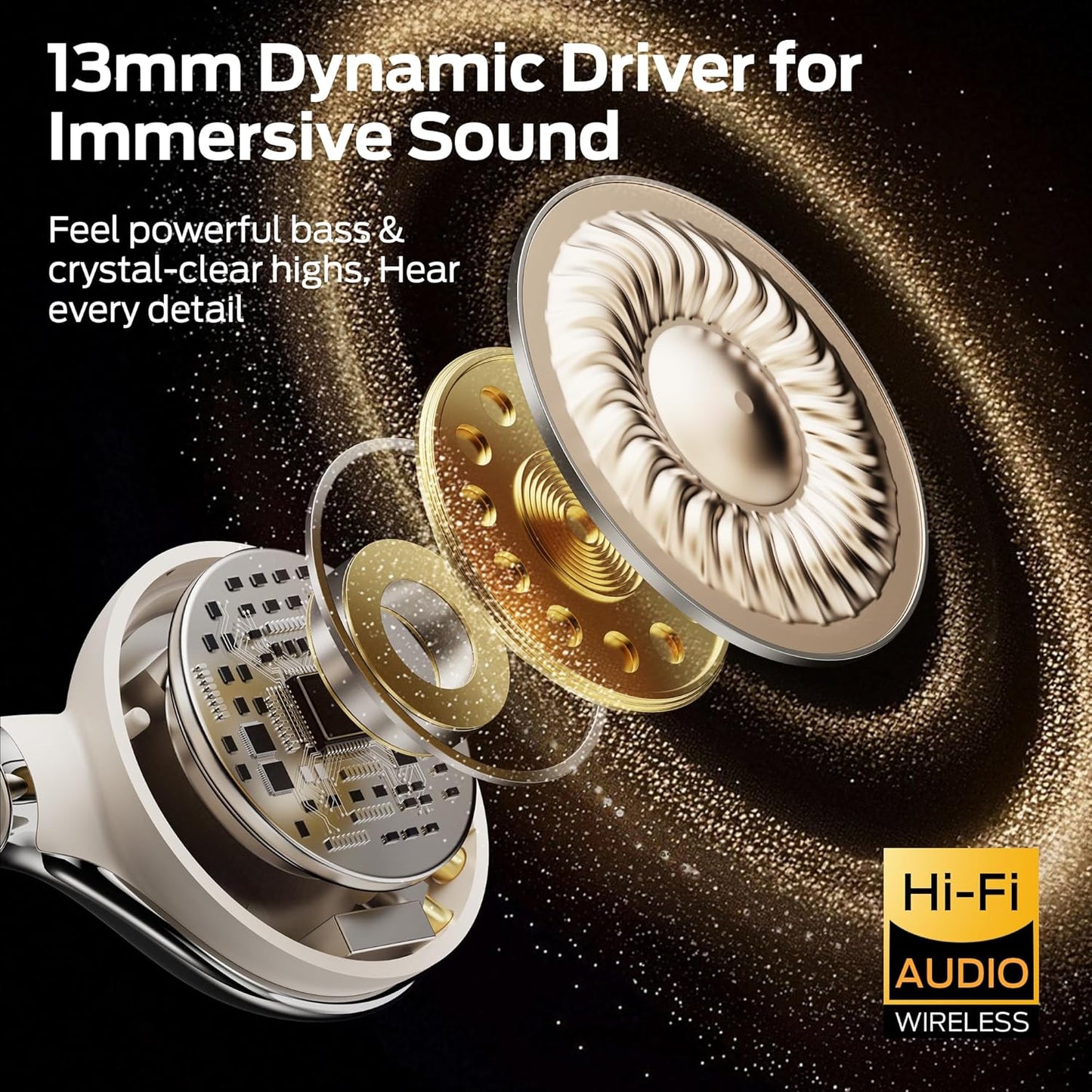 Handsfree Bluetooth Monster AC225, TWS, Creme Claro