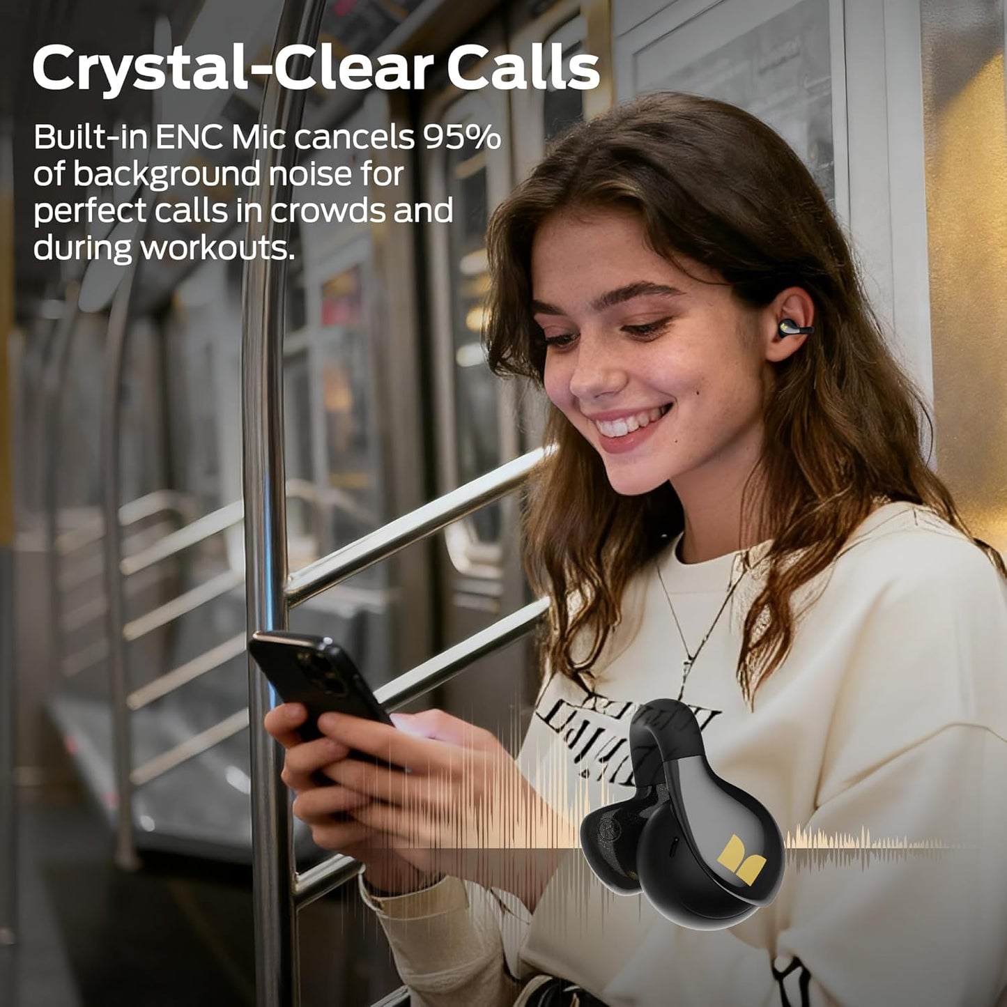Handsfree Bluetooth Monster AC225, TWS, Preto