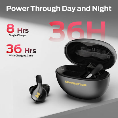 Handsfree Bluetooth Monster AC225, TWS, Black