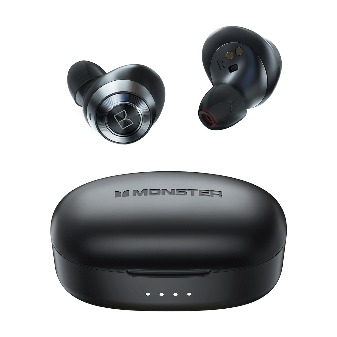 Handsfree Bluetooth Monster Achieve 100 AirLinks, TWS, Preto