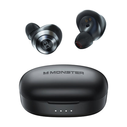 Handsfree Bluetooth Monster Achieve 100 AirLinks, TWS, Preto