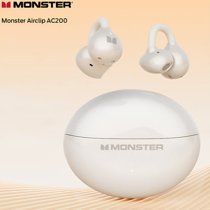 Handsfree Bluetooth Monster AirClip AC200, TWS, Creme Claro