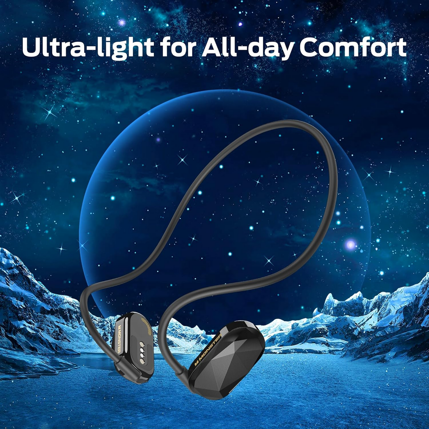 Handsfree Bluetooth Monster Aria Free, A2DP, Preto