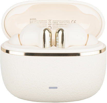 Handsfree Bluetooth Monster Clarity 200, TWS, ANC, Creme Claro