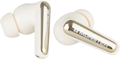 Handsfree Bluetooth Monster Clarity 200, TWS, ANC, Creme Claro