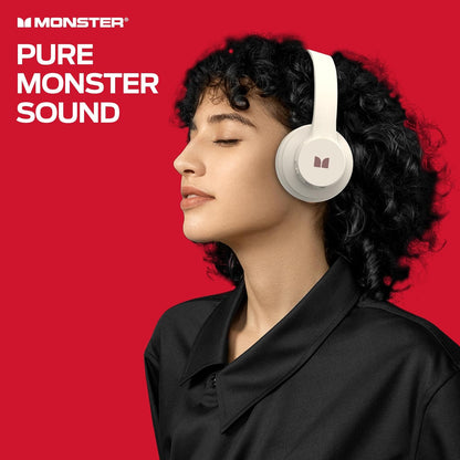 Handsfree Bluetooth Monster Mission 100, MultiPoint, A2DP, ANC, Branco