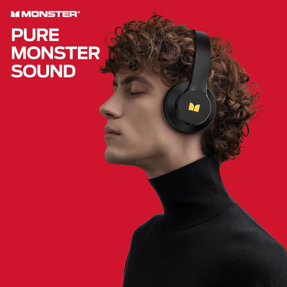 Handsfree Bluetooth Monster Mission 100, MultiPoint, A2DP, ANC, Preto