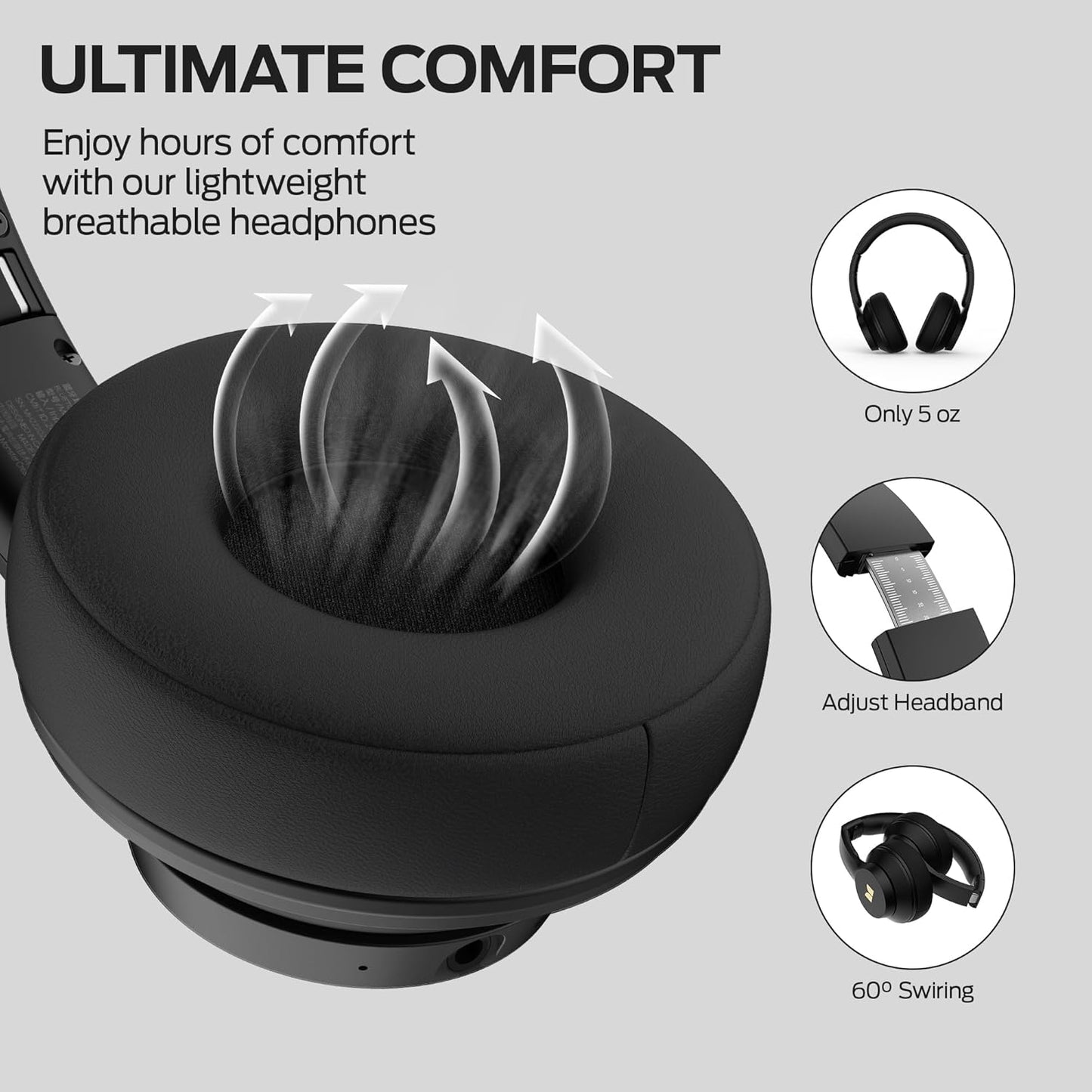 Handsfree Bluetooth Monster Mission 100, MultiPoint, A2DP, ANC, Preto