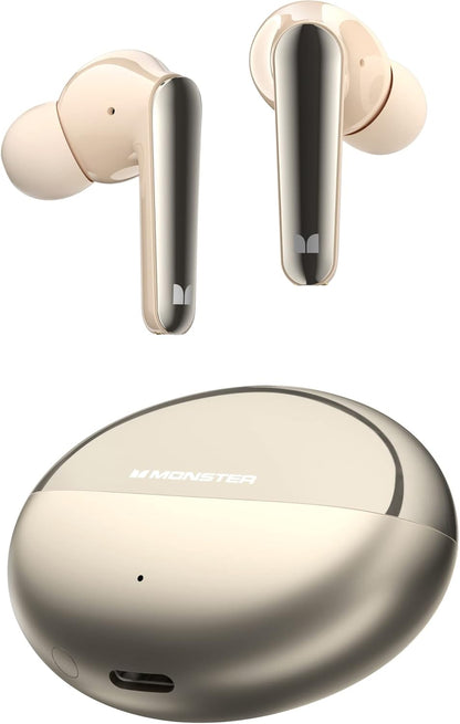 Handsfree Bluetooth Monster N-Lite 203 AirLinks, TWS, Dourado