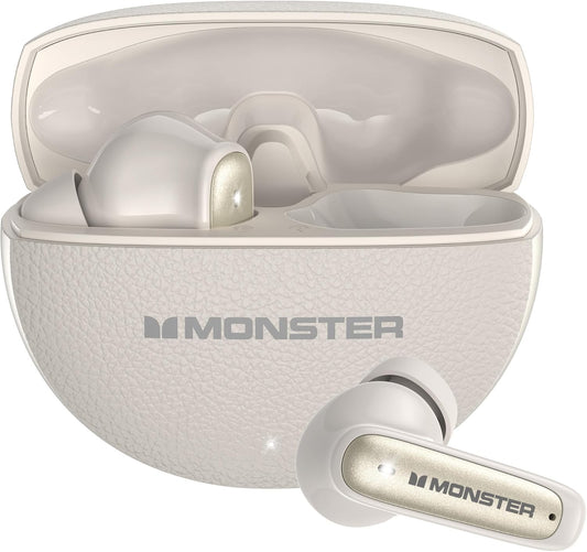 Handsfree Bluetooth Monster N-Lite 310, TWS, Creme Claro