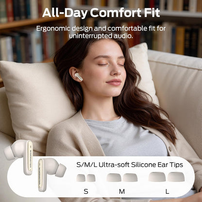 Handsfree Bluetooth Monster N-Lite 310, TWS, Creme Claro