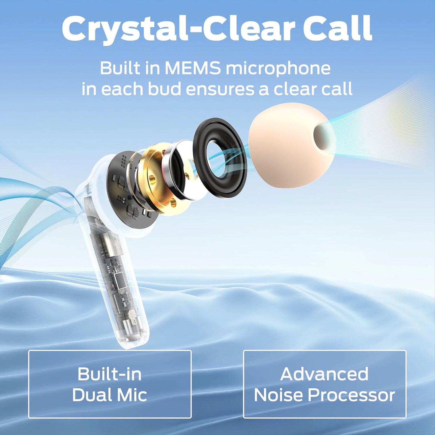 Handsfree Bluetooth Monster N-Lite 203 AirLinks, TWS, Dourado