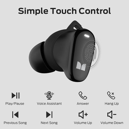 Handsfree Bluetooth Monster N-Lite 206, TWS, Preto