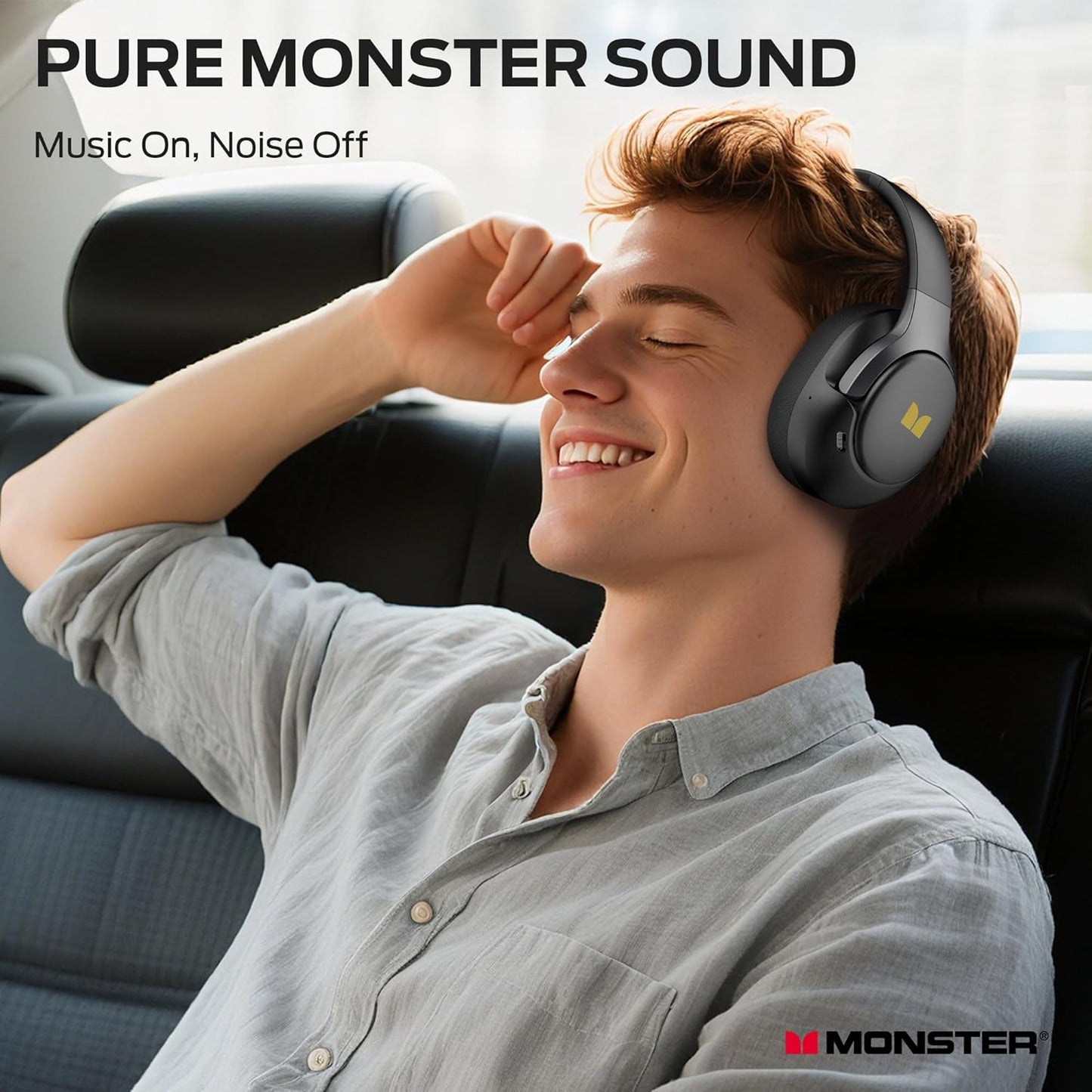 Handsfree Bluetooth Monster Persona 5th, MultiPoint, A2DP, ANC, Preto