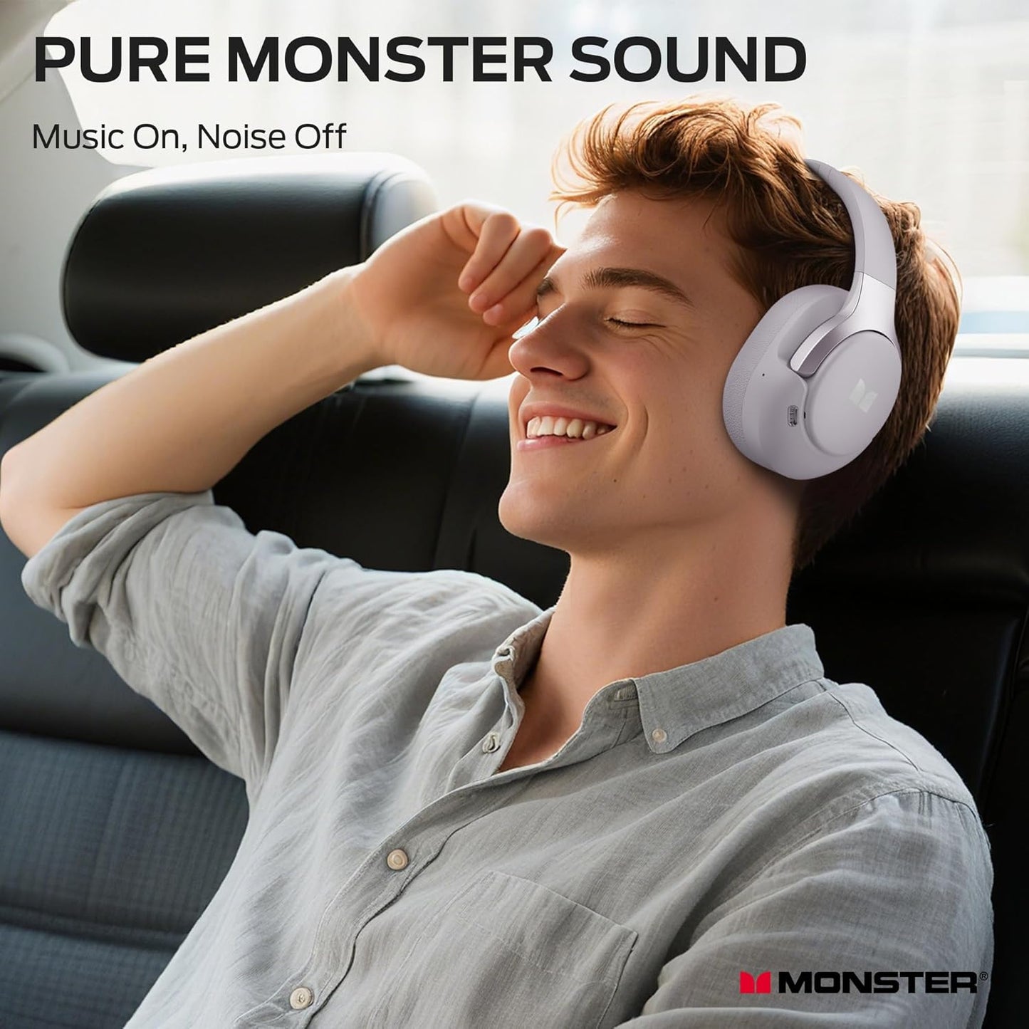 Handsfree Bluetooth Monster Persona 5th, MultiPoint, A2DP, ANC, Roxo