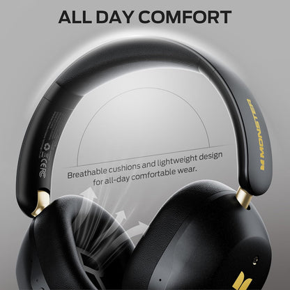Handsfree Bluetooth Monster Persona 6th, MultiPoint, A2DP, ANC, Preto
