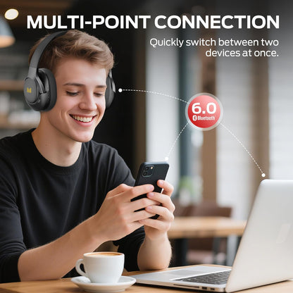 Handsfree Bluetooth Monster Persona 5th, MultiPoint, A2DP, ANC, Preto