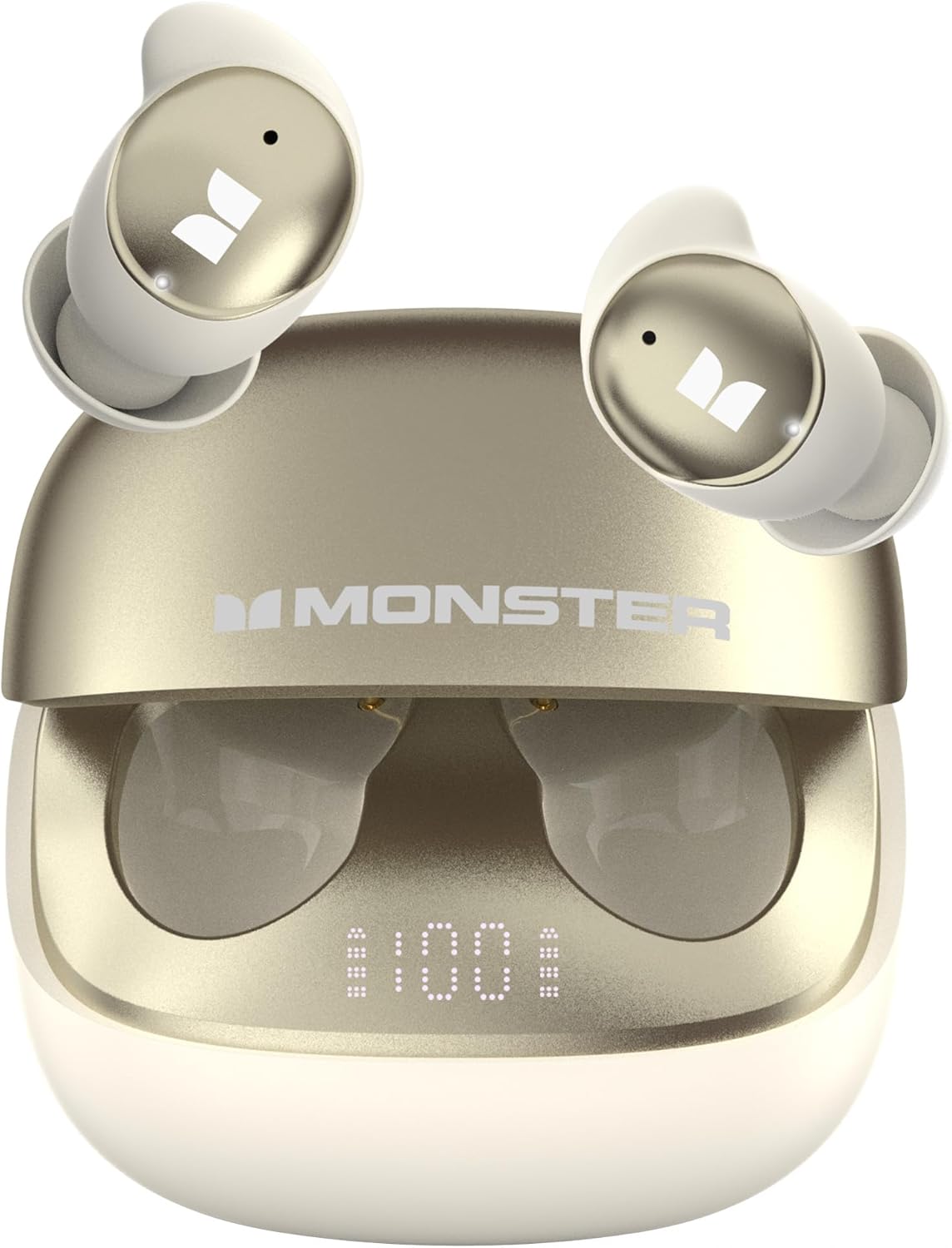 Handsfree Bluetooth Monster Sleep Ear200, TWS, ANC, Dourado