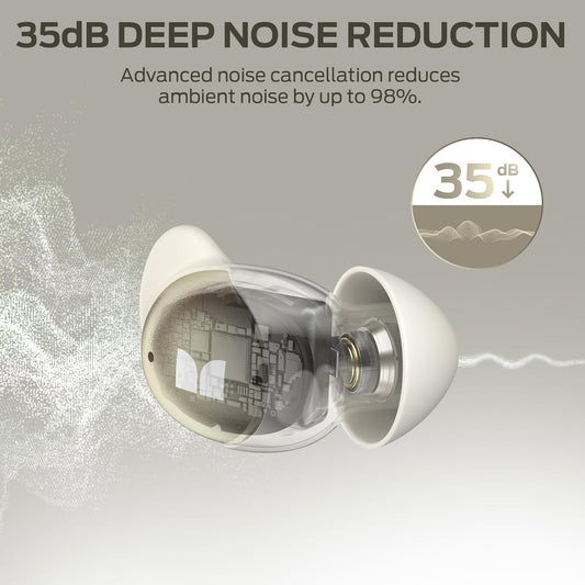 Handsfree Bluetooth Monster Sleep Ear200, TWS, ANC, Dourado