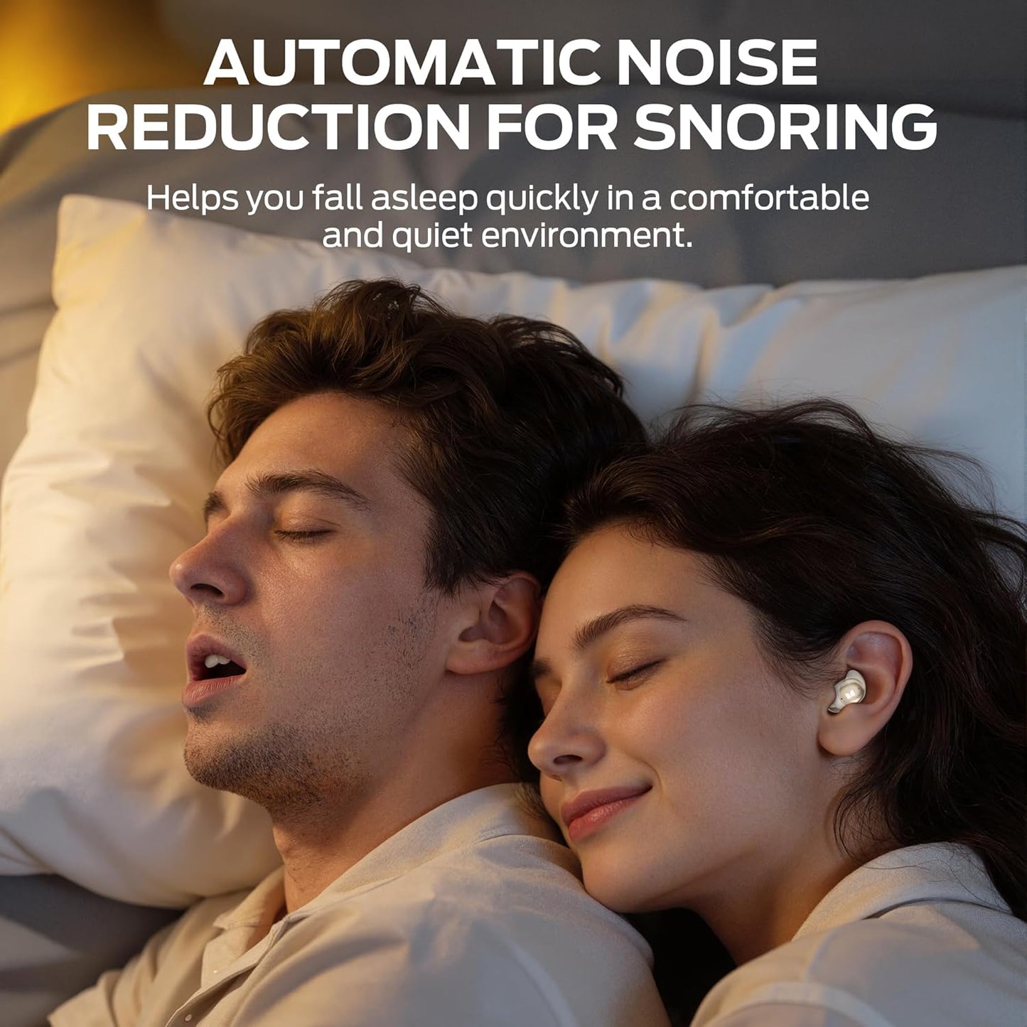 Handsfree Bluetooth Monster Sleep Ear200, TWS, ANC, Dourado