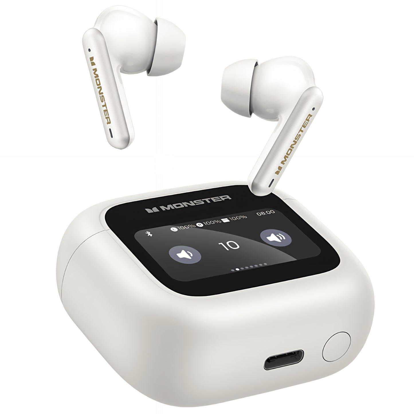 Handsfree Bluetooth Monster TH300, TWS, Branco