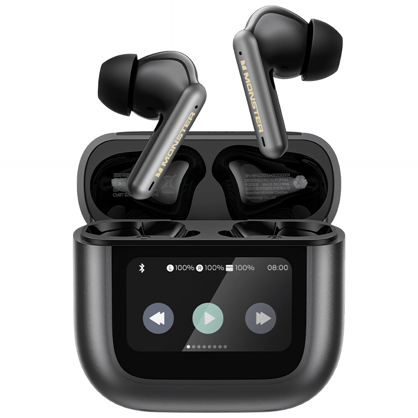 Handsfree Bluetooth Monster TH300, TWS, Preto