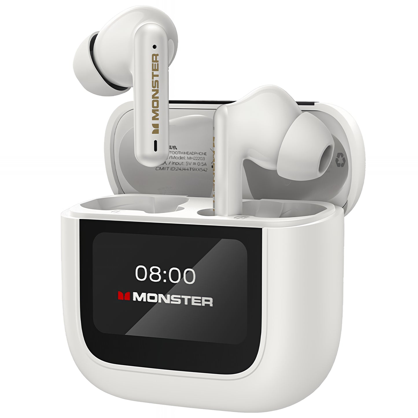 Handsfree Bluetooth Monster TH300, TWS, Branco
