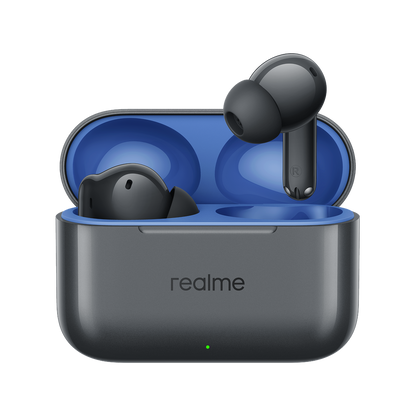 Handsfree Bluetooth Realme Buds T200, TWS, ANC, MultiPoint, Gray