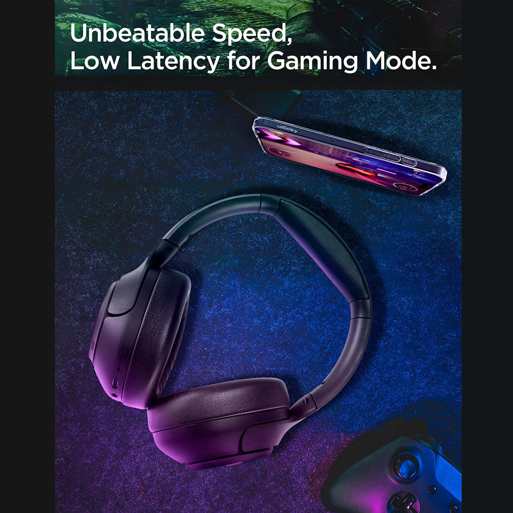 Handsfree Bluetooth Spigen SA2403, A2DP, ANC, Preto ASD09691