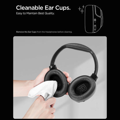 Handsfree Bluetooth Spigen SA2403, A2DP, ANC, Preto ASD09691